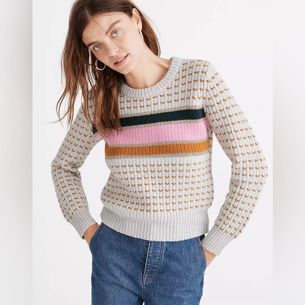 Madewell | Striped Barfield Knit Sweater in Multicolor~M